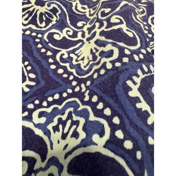 Chico's So Slimming Brigitte Cool Medallion Crop Pants Blue 1.5 (Sz 10) - Picture 8 of 10